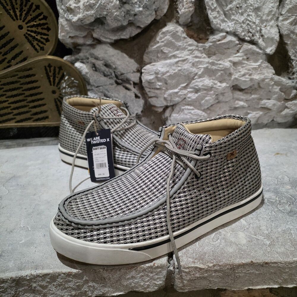 Twisted X Boot Chukka Driving Moc Toe Western Men's Comfort Lace Up Size 13 NEW